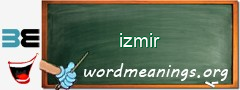WordMeaning blackboard for izmir